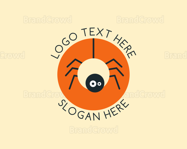 Cute Spider Cartoon Logo