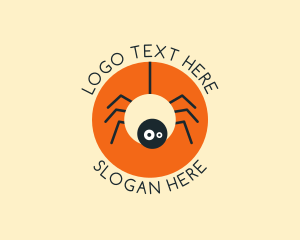 Spooky - Cute Spider Cartoon logo design