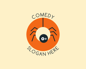 Cute Spider Cartoon Logo
