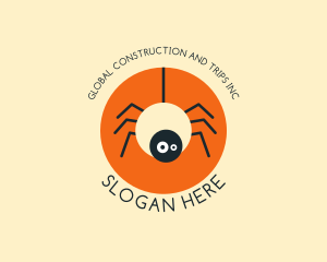 Halloween - Cute Spider Cartoon logo design