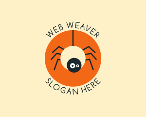 Cute Spider Cartoon logo design