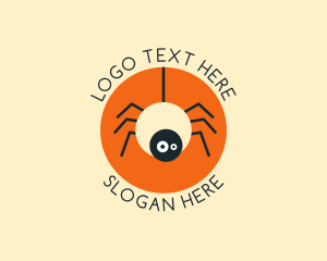 Cute Spider Cartoon Logo