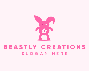 Bunny Rabbit Monster logo design