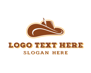 Hatter - Western Cowboy Hat logo design