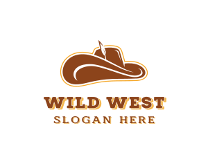 Western - Western Cowboy Hat logo design