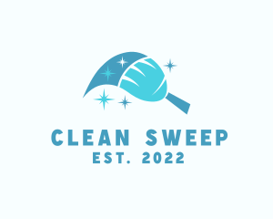 Sweeping - Sanitation Cleaning Brush logo design