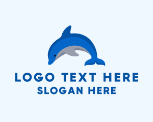 Marine Life - Dolphin Aquatic Water Park logo design