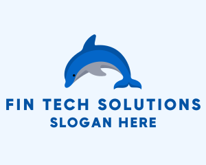 Dolphin Aquatic Water Park logo design