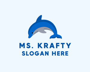 Stuffed Animal - Dolphin Aquatic Water Park logo design
