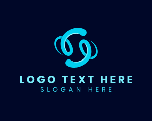 Cyber Swoosh Tech logo design