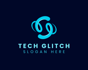 Cyber Swoosh Tech logo design