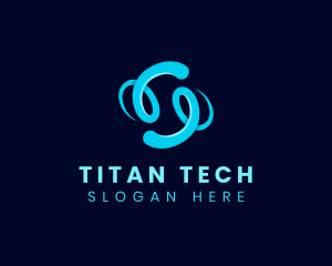 Cyber Swoosh Tech logo design