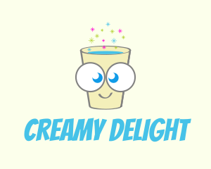Milkshake - Happy Fizzy Drink logo design