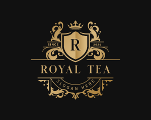 Royal Shield Crest Crown logo design