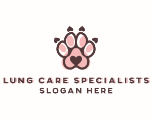 Cute Paw Print logo design