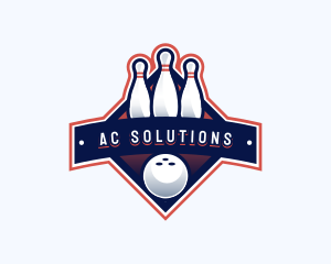 Bowling Sports Championship logo design