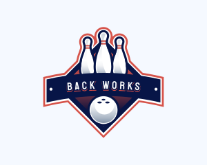 Bowling Sports Championship logo design