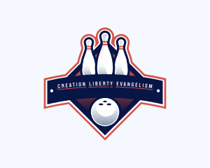 Bowling Sports Championship logo design