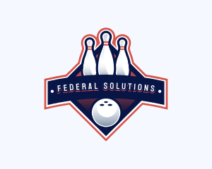 Bowling Sports Championship logo design