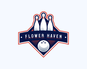 Bowling Sports Championship logo design