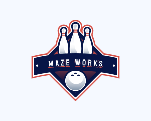 Bowling Sports Championship logo design