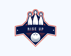 Bowling Sports Championship logo design