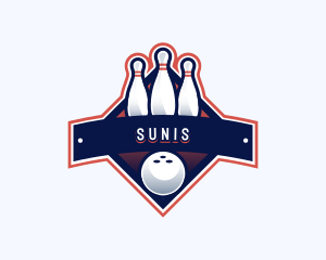 Bowling Sports Championship logo design