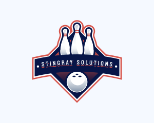 Bowling Sports Championship logo design