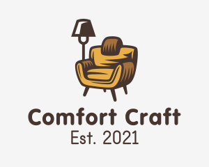 Upholsterer - Modern Cozy Furniture logo design