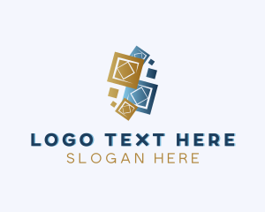 Paver - Floor Tiles Pattern logo design