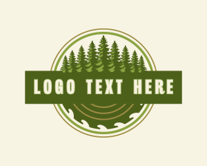 Tool - Saw Logging Carpentry logo design