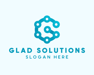 Gradient Chain Letter G  logo design