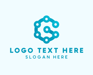 Biker - Gradient Chain Letter G logo design