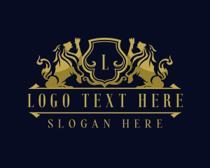 Lion - Luxury Lion Royalty logo design