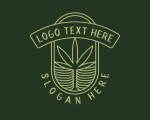 Cannabis - Green Cannabis Farm logo design