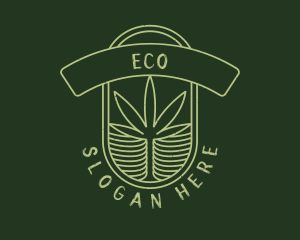 Marijuana - Green Cannabis Farm logo design