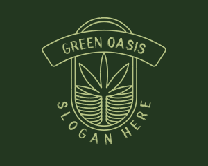 Green Cannabis Farm logo design