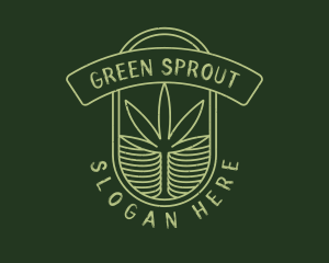 Green Cannabis Farm logo design