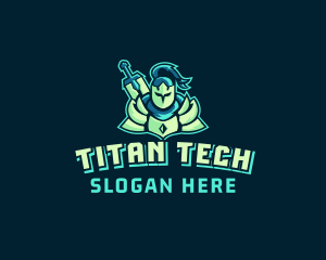 Titan - Knight Warrior Esport logo design