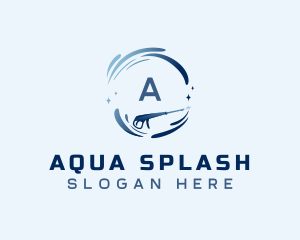 Pressure Washer Cleaning logo design