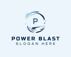 Pressure Washer Cleaning logo design