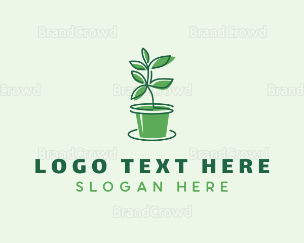 Leaf Plant Landscaping Logo