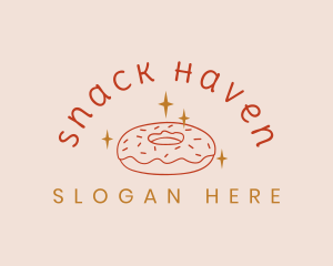 Sweet Donut Snack logo design