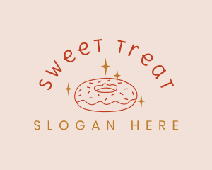 Donut - Sweet Donut Snack logo design