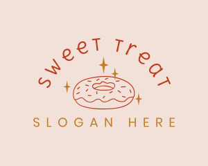 Sweet Donut Snack logo design