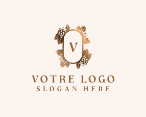 Event Planner Floral Wreath Logo