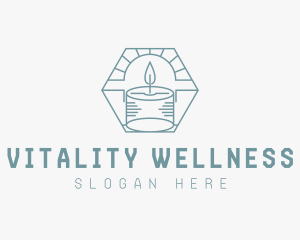 Candlelight Wellness Decor logo design