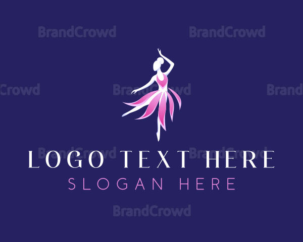 Ballet Dancer Fashion Logo