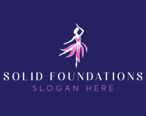 Ballet Dancer Fashion Logo