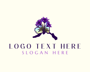 Magnolia Flower - Alaskan Pasqueflower Bloom logo design